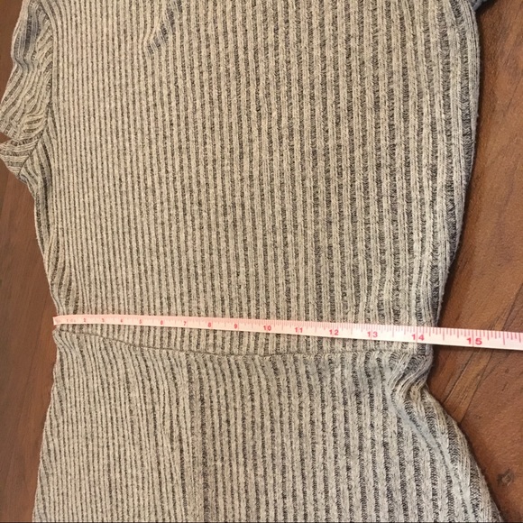 GAP Ribbed Fit & Flare Light Grey Dress Medium - Picture 8 of 8